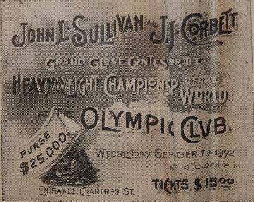 Sullivan vs Corbett Ticket