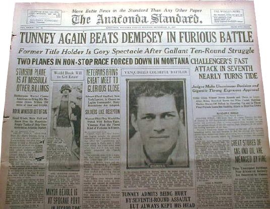 Tunney vs Dempsey