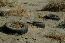 Old tires dumped on Basin Road