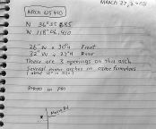 Measurements for Arch 615410