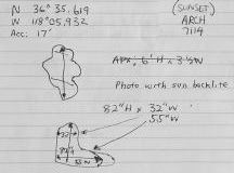 Measurement of Sunset Arch