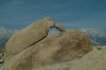 Framed view of Mount Whitney