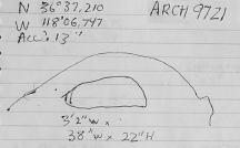 Measurements for Arch 9721