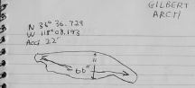 Measurements for Gilbert Arch