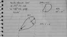 Measurements for Hippie Cave Arch