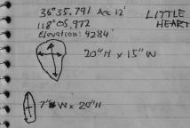 Measurements for Little Heart Arch