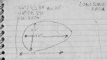 Measurements for Lonesome Arch