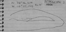 Measurements for Petroglyph 2 Arch