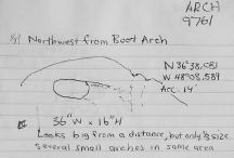 Measurements for Stringham Arch