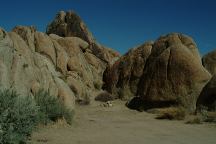 Camps in the rock formations