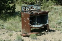 Oven used for target practice