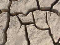 Dried mud on lake bed