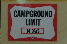 Campground Limit 14 Days
