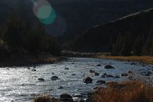 Crooked River from Devils Post Pile Campground