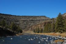 Crooked River from Devils Post Pile Campground