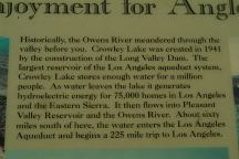 Crowley Lake Information Sign...