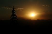 Hang Glider Launch at Sunset