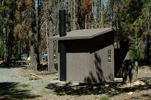 Outhouse at Lee Thomas Campground