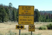 Sign from Road 28 and Road 3411