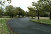 Paved parking at Giles French Park