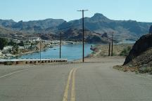 Road on west side of Parker Dam