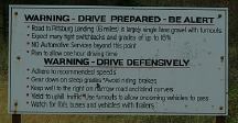 Warning - Drive Defensively