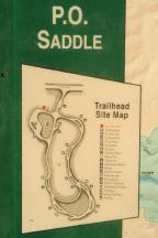 PO Saddle Trailhead Site Map