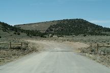 Road towards Hickison Petroglyphs