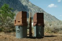 Garbage can at primitive camp