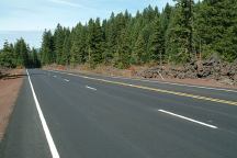 Highway 20 viewed from Lost Lake