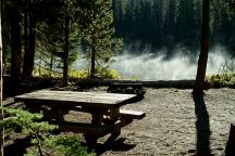 Morning Mist on Lava Camp Lake