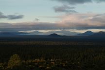 View from top of cinder pit