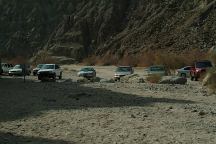 Parking area at Ladder Canyon Trailhead