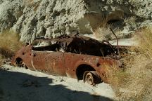 Old vehicle at Box Canyon