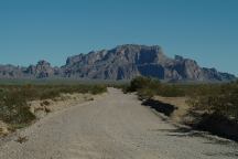 Road towards Palm Canyon