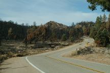 Forest fire on Lockwood Valley Road
