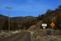 Road towards Prineville Reservoir