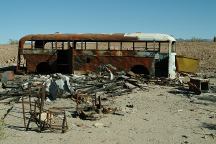Old bus that has been burned