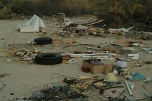 Trash near Slab City