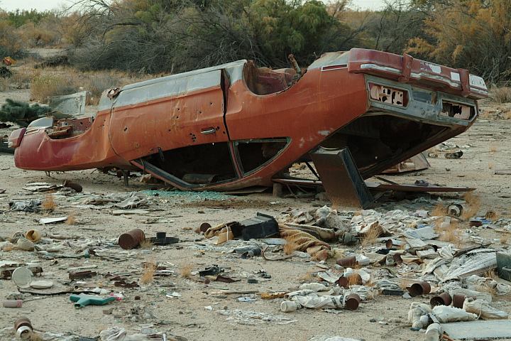 Old vehicles are common sights Somebody could make money in scrap metal