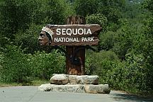 Sequoia National Park Entrance Sign