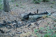 Outhouse burned to the ground