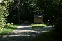 Outhouse at Laird Lake Campground