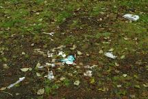 Litter at Dispersed Campsite