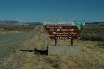 Sign for Kiger Mustang