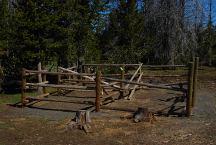 Horse Corral at Three Creeks Meadow Horse Camp