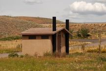 Vaulted Toilets at Marina Parking Area