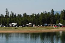 Crowded conditions at Wickiup Reservoir