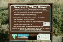 Wilson Canyon Information Sign